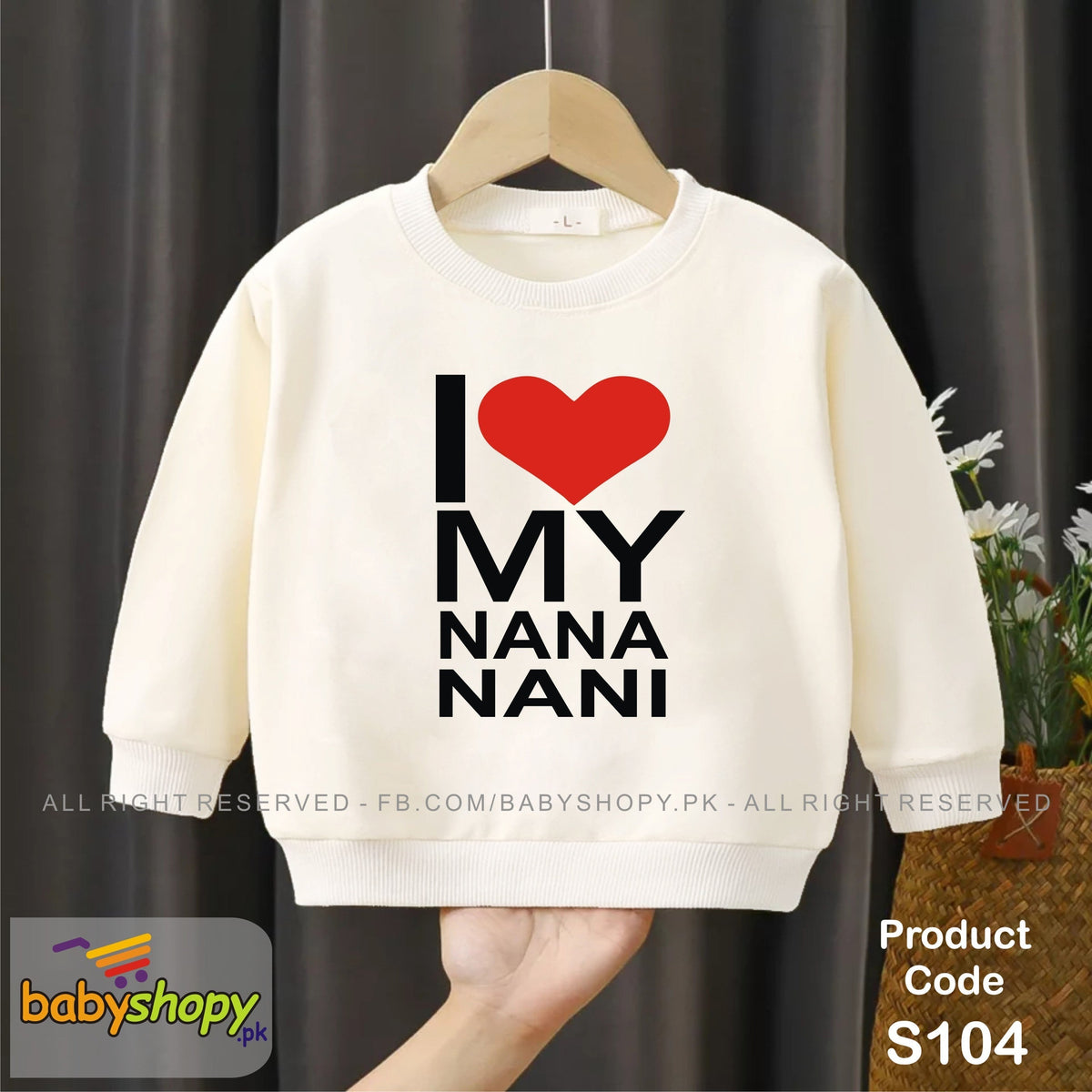 I love my Nana Nani baby sweat shirt