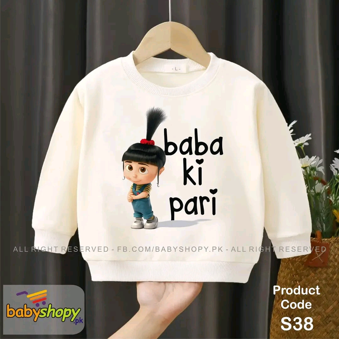 Baba ki pari  baby sweat shirt