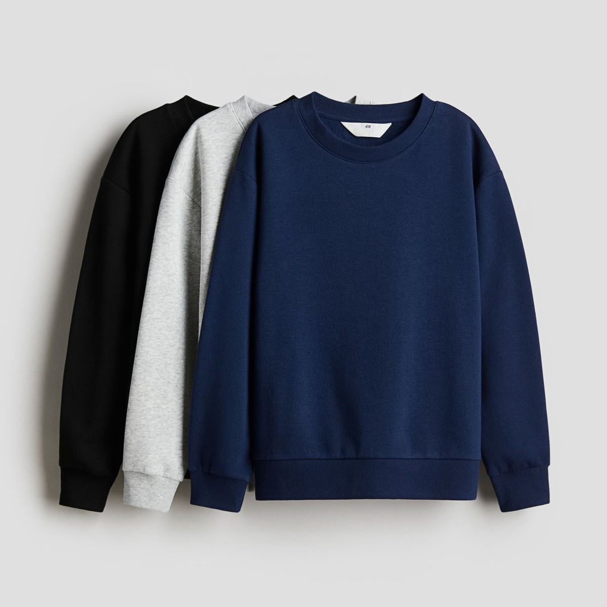 PACK OF 3 Soft, Stylish & Affordable: Kids' Plain Sweatshirts