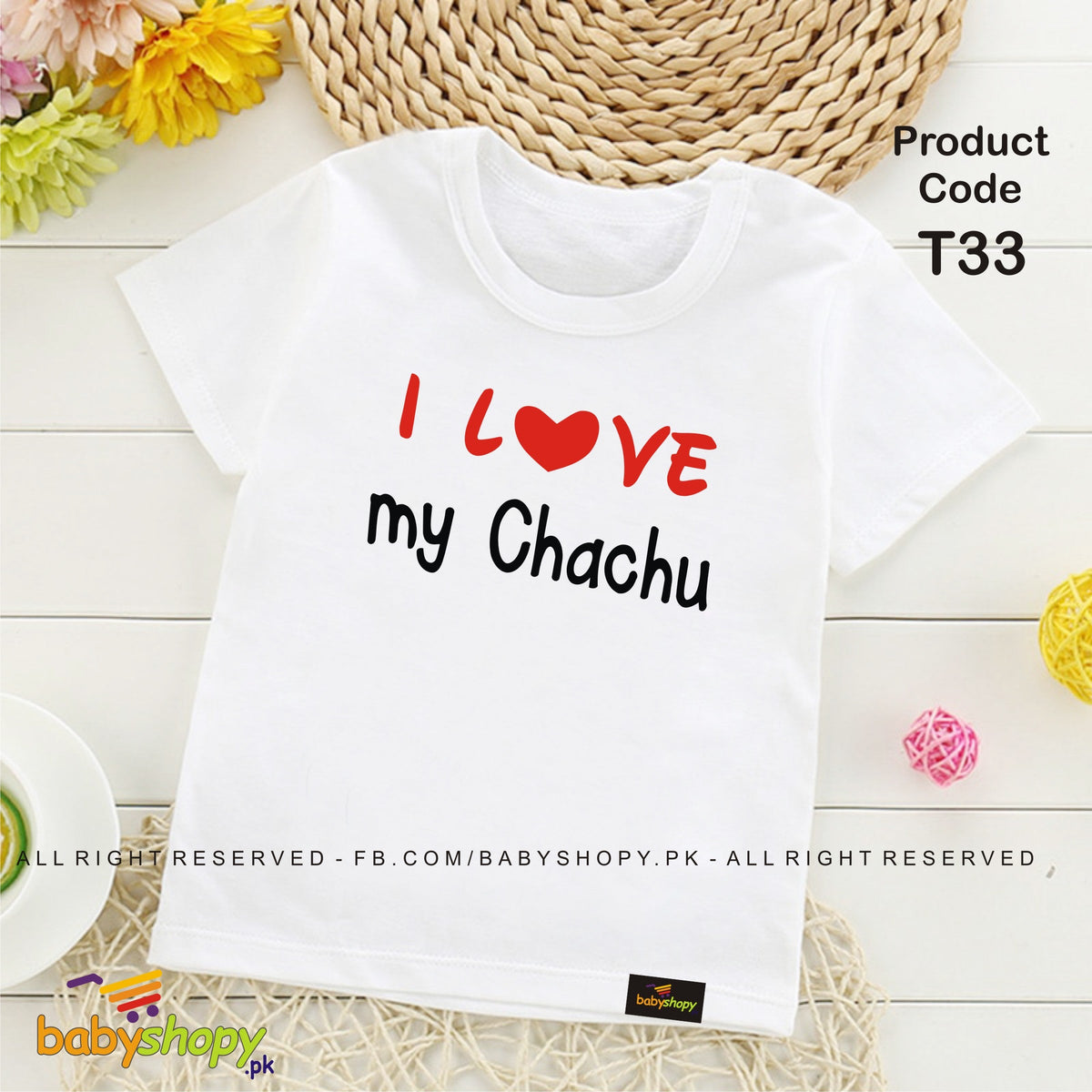 I Love my Chachu baby t shirt
