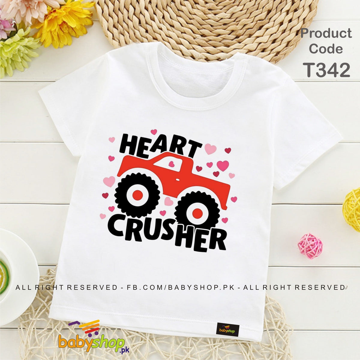 heart crusher  baby tshirt