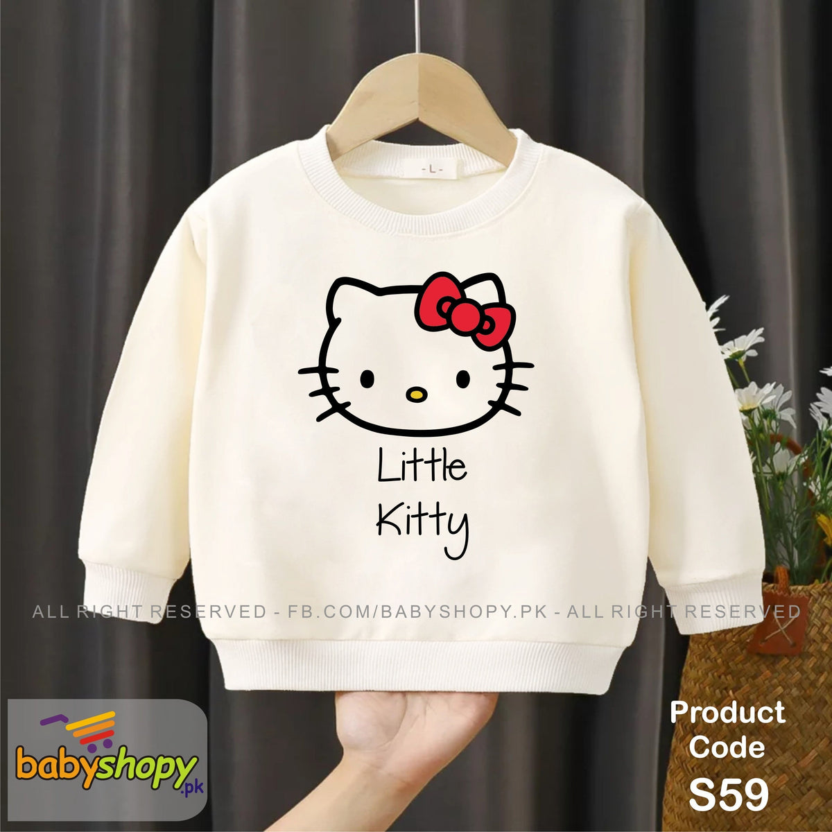 Little kitty baby sweat shirt