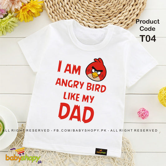 i am angry bird like my dad baby t shirt