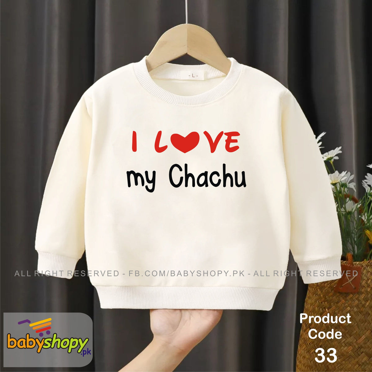 I love my Chachu baby sweat shirt