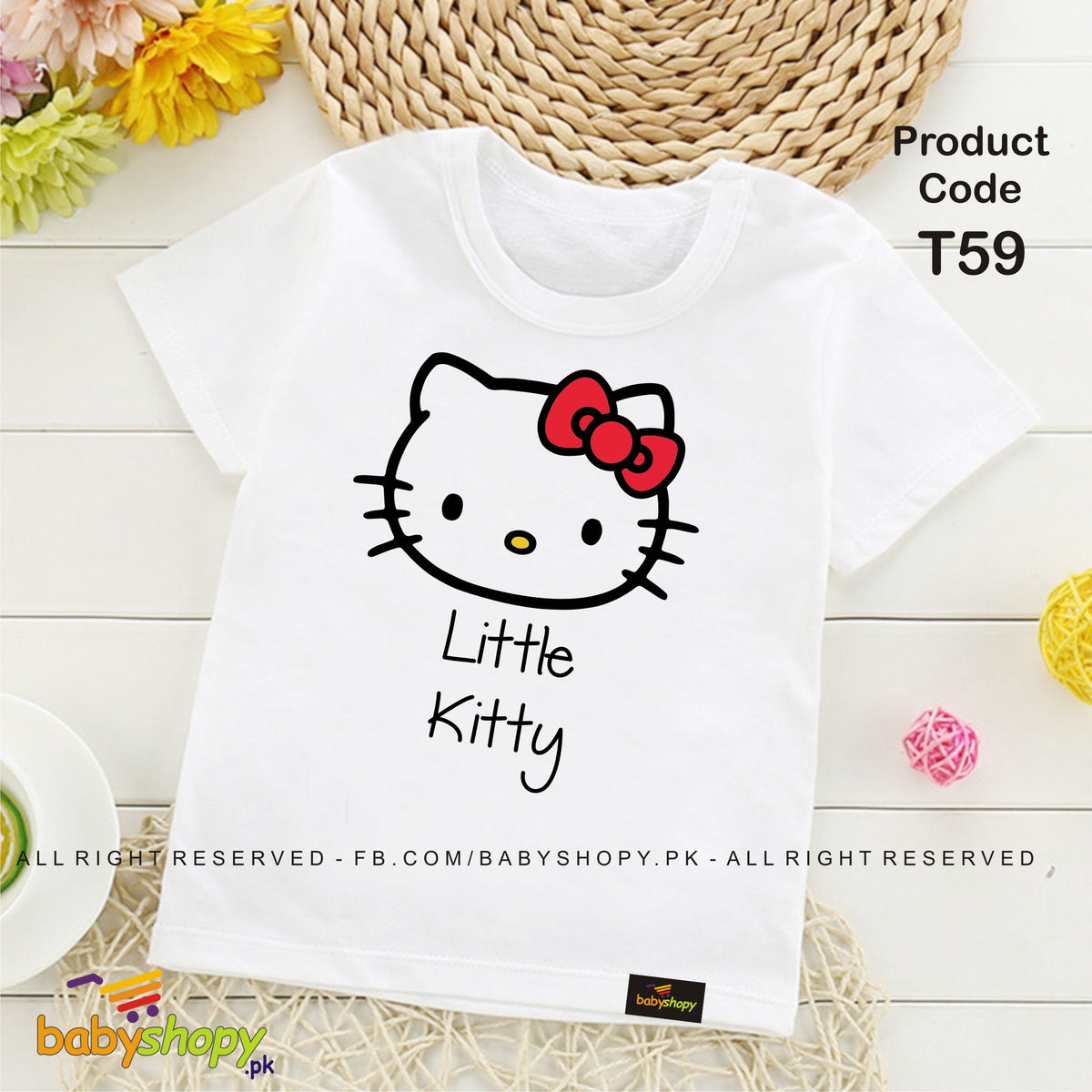 Little Kitty  baby t shirt