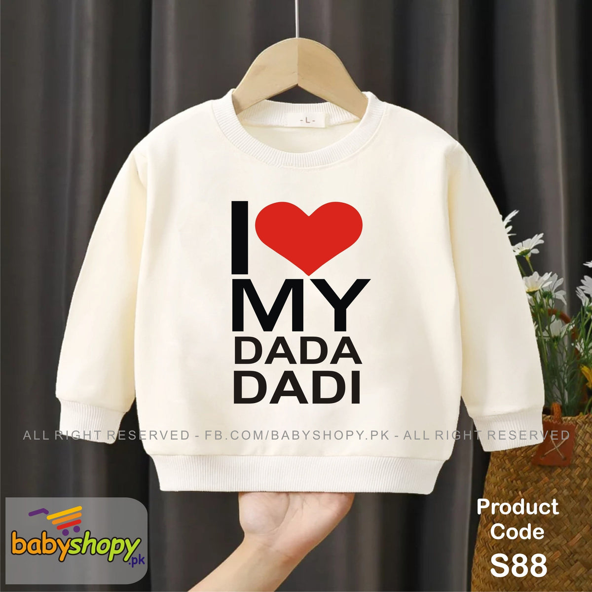 I love my Dada Dadi  baby sweat shirt