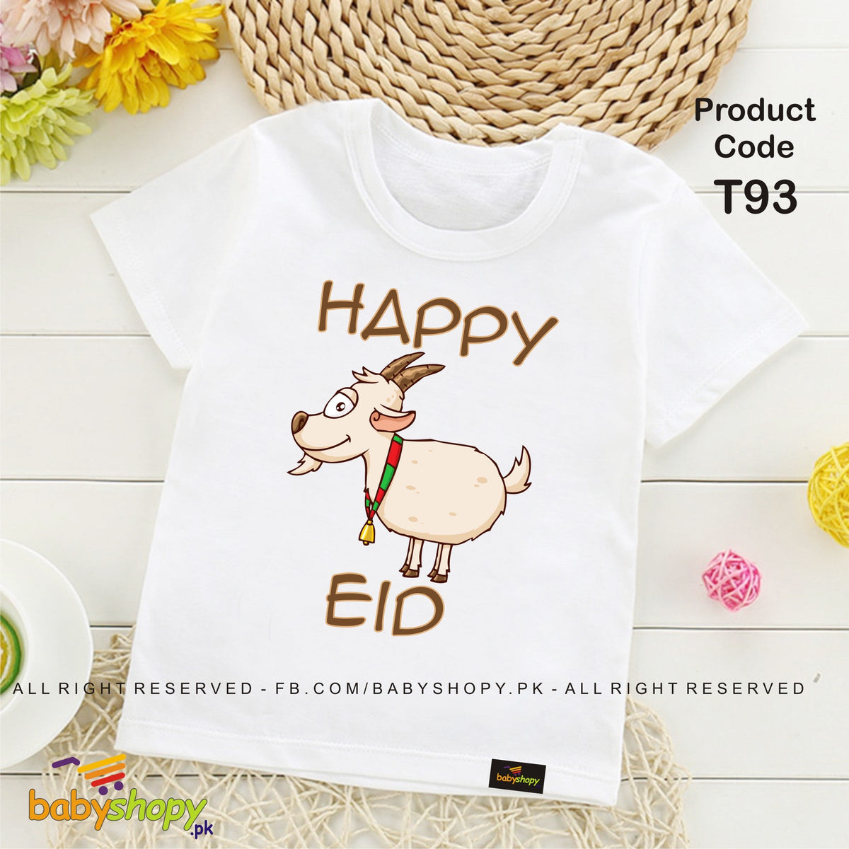 happy eid baby t shirt