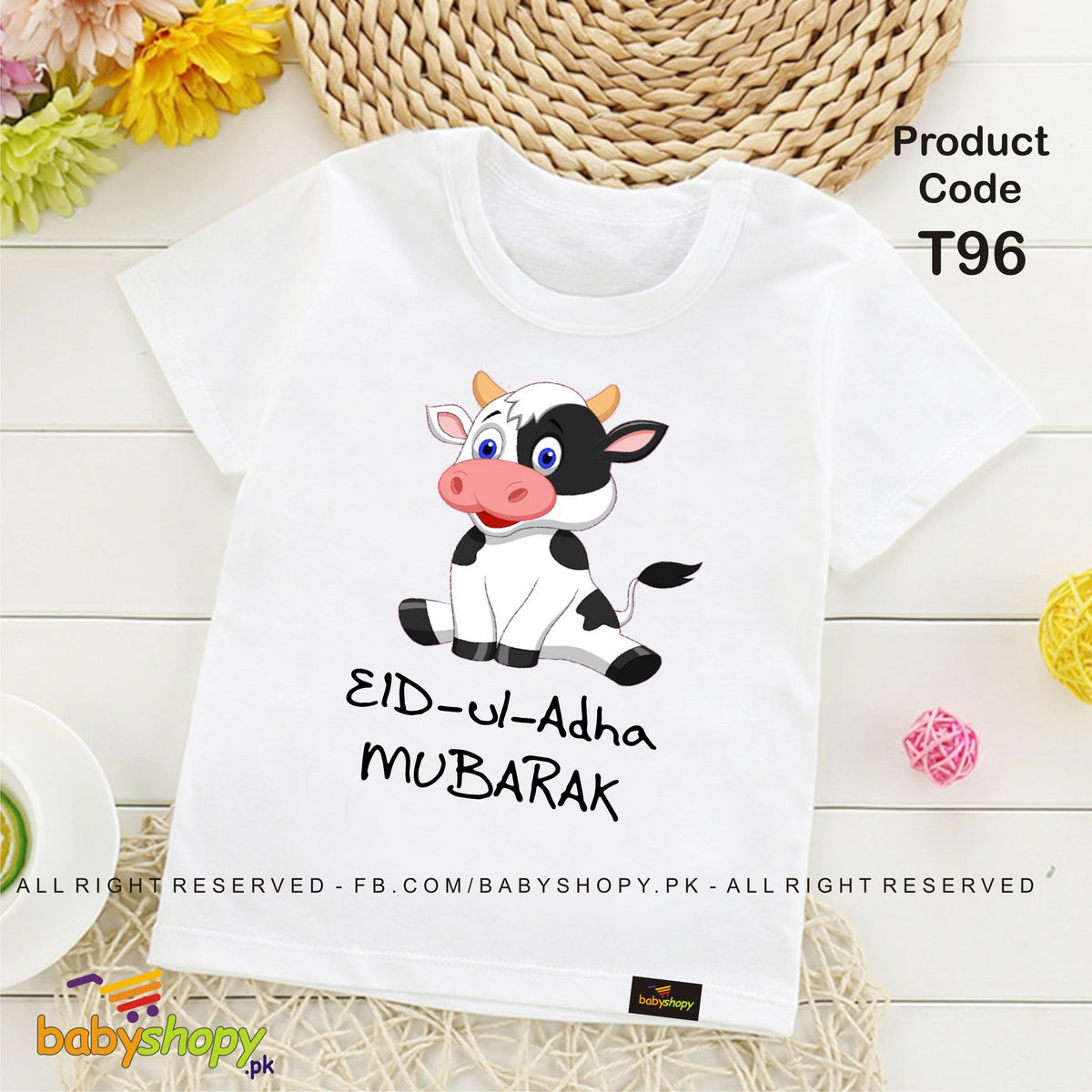 eid ul adha mubarak baby t shirt